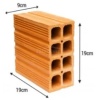TIJOLO 8 FUROS 9X19X19CM SAPOPEMA UNIDADE#