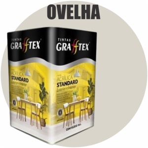 TINTA ACRILICA FOSCA STANDARD INT/EXT 18L OVELHA GRAFFTEX