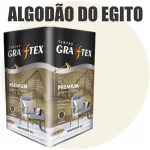 TINTA ACRILICA FOSCA PREMIUM INT/EXT 18L ALGODAO DO EGITO GRAFFTEX-