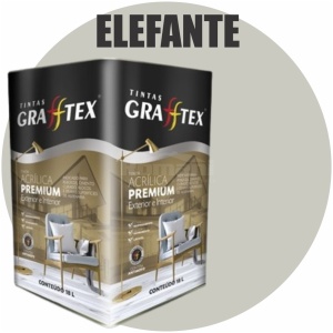 TINTA ACRILICA FOSCA PREMIUM INT/EXT 18L ELEFANTE GRAFFTEX