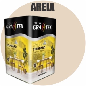 TINTA ACRILICA FOSCA STANDARD INT/EXT 18L AREIA GRAFFTEX