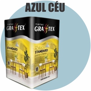 TINTA ACRILICA FOSCA STANDARD INT/EXT 18L AZUL CEU GRAFFTEX
