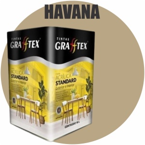 TINTA ACRILICA FOSCA STANDARD INT/EXT 18L HAVANA GRAFFTEX