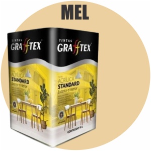 TINTA ACRILICA FOSCA STANDARD INT/EXT 18L MEL GRAFFTEX