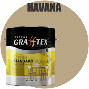 TINTA ACRILICA FOSCA STANDARD INT/EXT 3,6L HAVANA GRAFFTEX