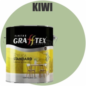 TINTA ACRILICA FOSCA STANDARD INT/EXT 3,6L KIWI GRAFFTEX