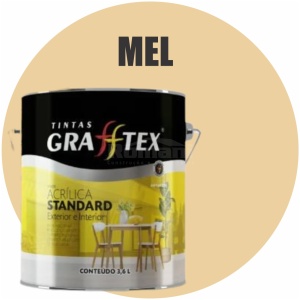 TINTA ACRILICA FOSCA STANDARD INT/EXT 3,6L MEL GRAFFTEX