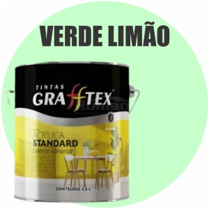 TINTA ACRILICA FOSCA STANDARD INT/EXT 3,6L VERDE LIMAO GRAFFTEX