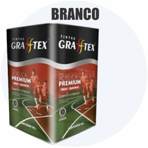 TINTA ACRILICA FOSCA PISOS E QUADRAS PREMIUM 18L BRANCO GRAFFTEX