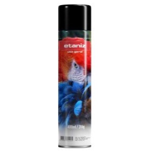 TINTA SPRAY ETANIZ 210G/400ML PRETO BRILHANTE