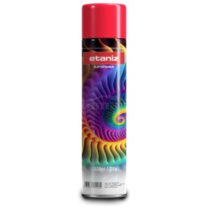 TINTA SPRAY LUMINOSO VERMELHO 210G/400ML ETANIZ