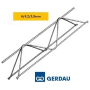 TRELIÇA REFORÇADA H8 6/4,2/4,2MM 6MT GERDAU #