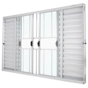 VENEZIANA ALUM 6F BR 120X100-8 C/G C/V CRV P3322 CLASSIC 3322