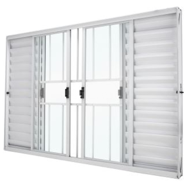 VENEZIANA ALUM 6F BR 120X100-8 C/G C/V CRV P3322 CLASSIC 3322