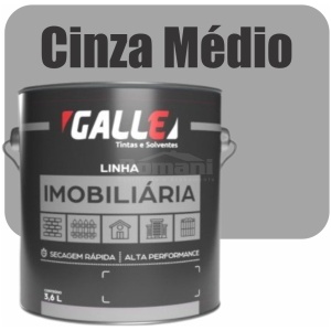 ESMALTE SINTETICO SECAGEM RAPIDA BRILHANTE 3,6L CINZA MEDIO GALLE