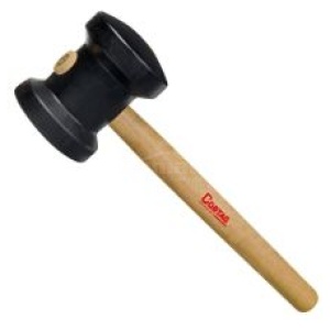 MARTELO DE BORRACHA PRETO 80MM CORTAG 61276