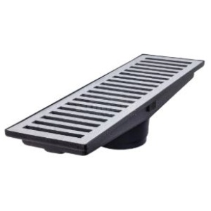 GRELHA ALUMINIO ESCOVADA CAIXA COLETORA 15X100 PRIME ALUMINIO