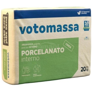 ARGAMASSA PORCELANATO INTERNO CINZA 20KG VOTORAN