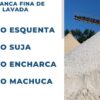 AREIA FRIA CLARA PARA BEACH TENIS QUARTZO LAVADA METRO FINA#