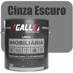 ESMALTE SINTETICO SECAGEM RAPIDA BRILHANTE 3,6L CINZA ESCURO GALLE