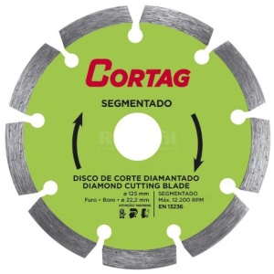 DISCO DIAMANTADO SEGMENTADO O180/ FURO O25,4/ RED CORTAG 61618
