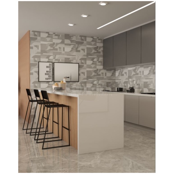 PORCELANATO EGEO GREY POLIDO RET. 119X119 GAUDI (2,83)