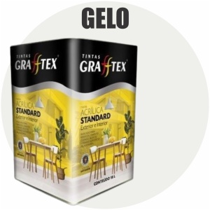 TINTA ACRILICA FOSCA STANDARD INT/EXT 18L GELO GRAFFTEX-