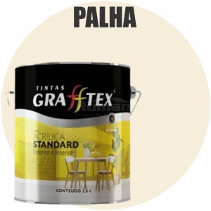 TINTA ACRILICA FOSCA STANDARD INT/EXT 3,6L PALHA GRAFFTEX-