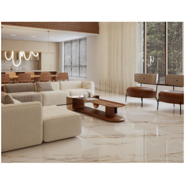 PORCELANATO POLIDO DHARMA ORO 120X120 DELTA NOVA (2,88)