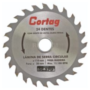 DISCO SERRA CIRC P/ MADEIRA 36D 185 7,1/4 CORTAG 61448