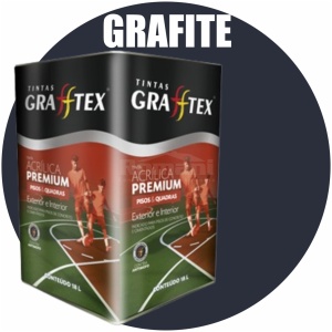 TINTA ACRILICA FOSCA PISOS E QUADRAS PREMIUM 18L GRAFITE GRAFFTEX