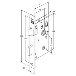 FECHADURA 824/33 ESPELHO INOX BANHEIRO STAM 40467