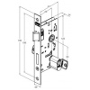 FECHADURA ROSETA QUAD INOX (35) 803/35 EXTERNA STAM 41747