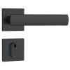FECHADURA ROSETA QUAD PRETO FOSCO (35) 803/35 EXTERNA STAM 41758