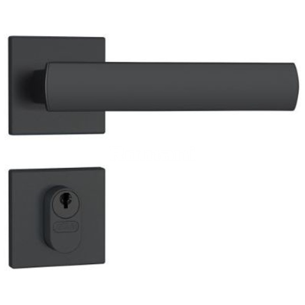 FECHADURA ROSETA QUAD PRETO FOSCO (35) 803/35 EXTERNA STAM 41758