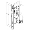 FECHADURA ROSETA QUAD PRETO FOSCO (35) 803/35 EXTERNA STAM 41758