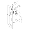FECHADURA ROSETA QUAD PRETO FOSCO (35) 813/35 INTERNA STAM 41759