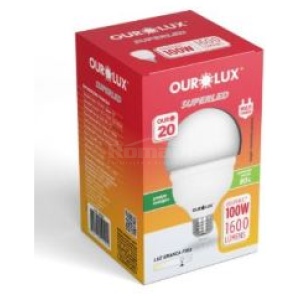 SUPERLED ALTA POTENC 20W 1600 LM E27 3000K OUROLUX 20351