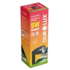 ESPETO LED JARDIM 5W BIV 6500K IP65 OUROLUX 05840