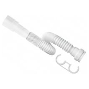 SIFÃO TUBO EXTENSIVEL 1,5M BRANCO C/SUPORTE CENSI 7164-01001