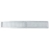 GRELHA ALUMINIO ESCOVADO COM PORTA GRELHA 15X100CM PRIME ALUMINIO