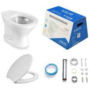 COMBO BACIA INFANIL CONVENCIONAL BRANCO ICASA CBCINF00
