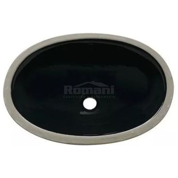 CUBA DE EMBUTIR OVAL 40x30 PRETO ICASA IL6512
