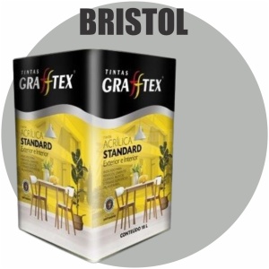 TINTA ACRILICA FOSCA STANDARD INT/EXT 18L BRISTOL GRAFFTEX