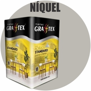 TINTA ACRILICA FOSCA STANDARD INT/EXT 18L NIQUEL GRAFFTEX