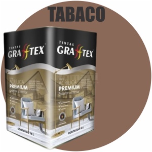 TINTA ACRILICA FOSCA PREMIUM INT/EXT 18L TABACO GRAFFTEX