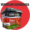 TINTA ACRILICA FOSCA PISOS E QUADRAS PREMIUM 3,6L VERMELHO SEGURANÇA GRAFFTEX