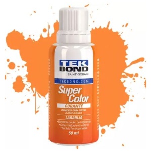 CORANTE LIQUIDO SUPER COLOR 50ML LARANJA TEKBOND