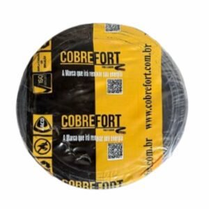 CABO FLEXIVEL 750V COBREFORT ROLO 100M 2,5MM PRETO