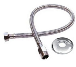 ENGATE FLEXIVEL INOX TRANÇADO 40CM 1/2" ULTRA METAIS